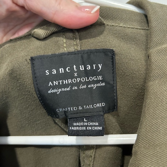 SANCTUARY JACKET GENTLY  WORN BOUGHT AT ANTHROPOLOGIE SIZE LARGE - Picture 2 of 6